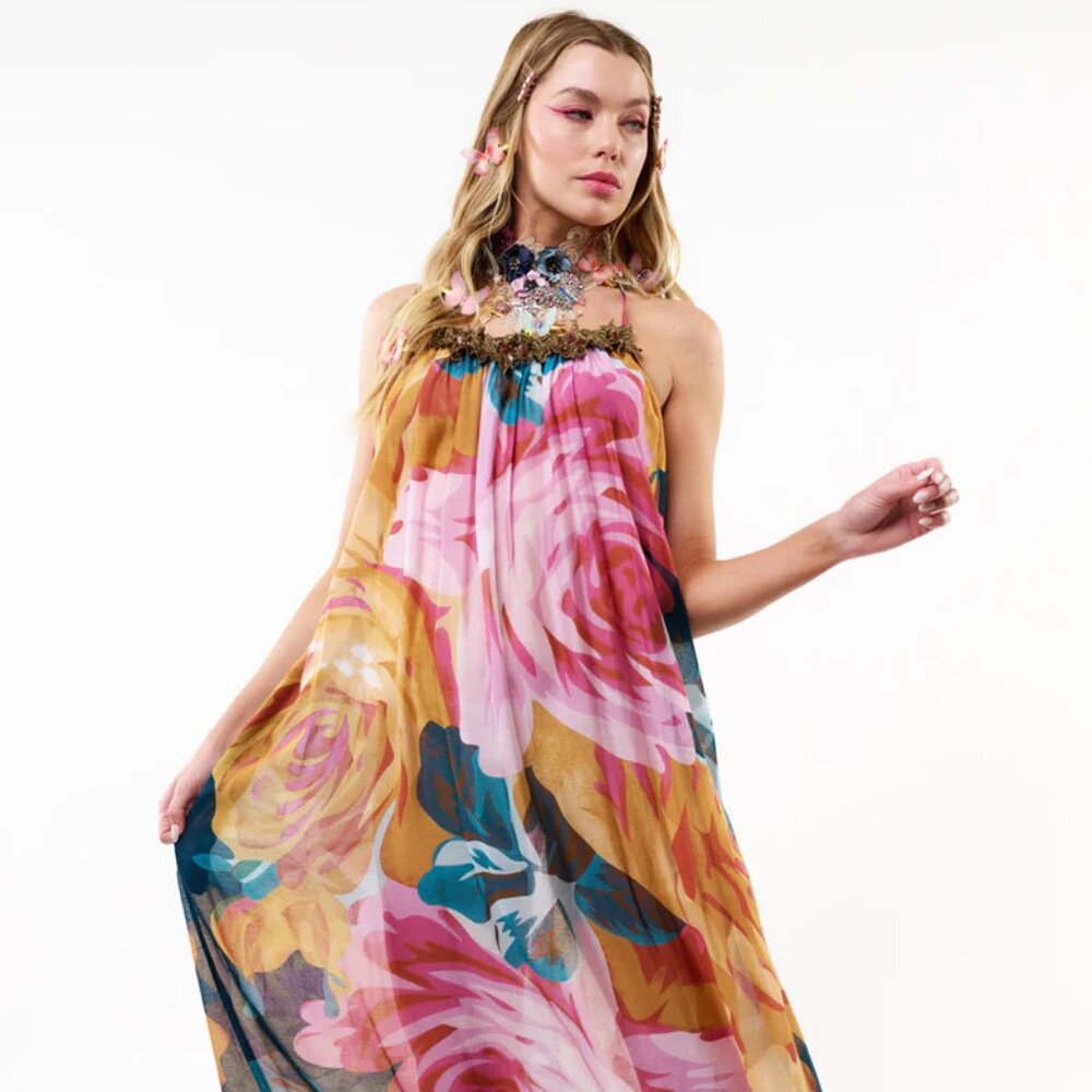 ARATTA Exotic Maxi Dress Red